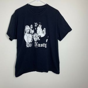 Mens L Black and White Die Nasty Short Sleeve